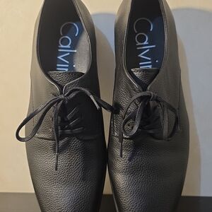 Calvin Klein Men's Black Leather Shoes